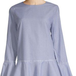 Philosophy Boho Pinstripe Shirt - Sz 10 - Bell Sleeves